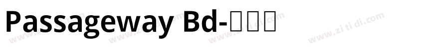 Passageway Bd字体转换